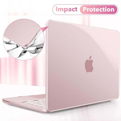 May Chen for MacBook Neo 13 inch Liquid Retina Display ((2026 Release A3404), Slim & Lightweight Protective Case with Screen Protector&Keyboard Cover&Dust Plug, Crystal Blush - color: Crystal Blush