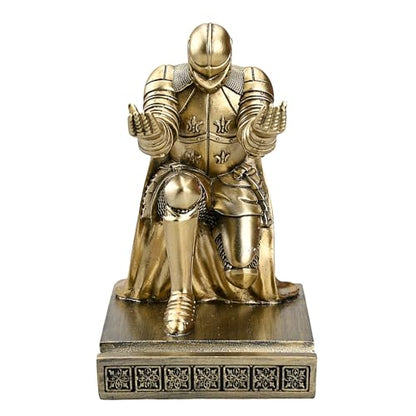 Windbreaker Soldier Knight Pen Holder Personalized Desk Accessory, Mobile Phone & Gaming Controller Holder, Device Stand Gift for Medieval Enthusiasts (Bronze) - color: Bronze