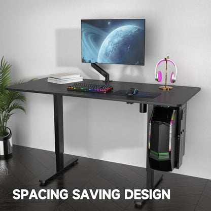 Suptek Adjustable Under Desk and Wall PC Mount,3.74 to 8.26 inch Wide Computer Case CPU Hanger Holder 360 Degree Rotatable Under-Desk PC Hanging Stand Holder Mount (ZJJ001) - size: MAX 8.27"(W) Desk PC Mount