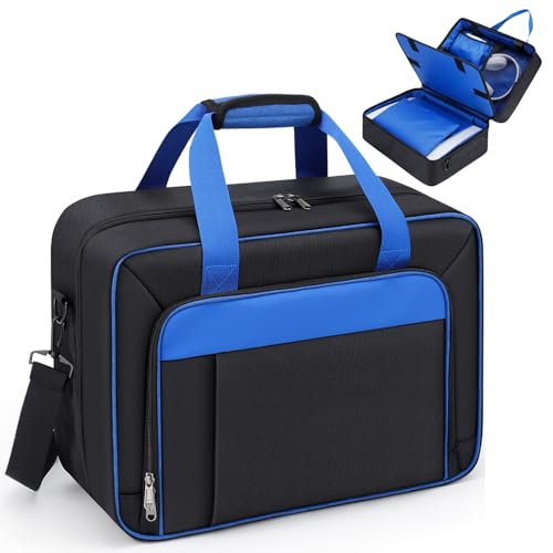 GDNasist Carrying Case Fit for PS5, Travel Thickened Protective Bag Compatible with Playstation 5 Console, Headset, PS5 Controller, Game Discs, and Gaming Accessories - color: Black