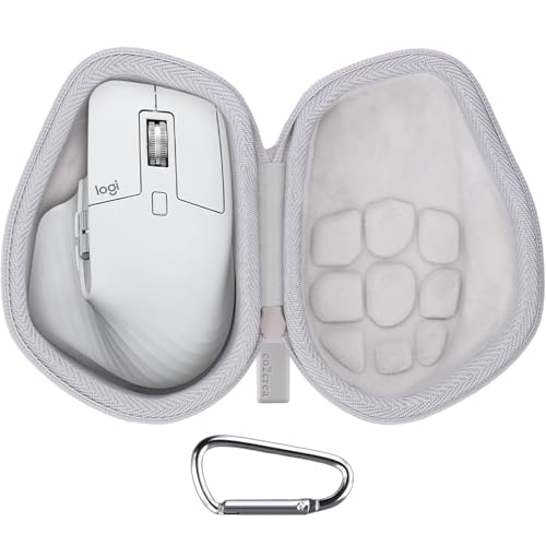 co2CREA Hard Case Replacement for Logitech MX Master 4 / MX Master 3 / Master 3S Advanced Wireless Mouse (Mid Grey Case) - color: Mid Grey Case, style: For Master 4/3S/3