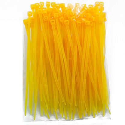 4 Inch Zip Ties (Tying Length 2.8"), 300pcs Nylon Cable Ties YELLOW - color: Yellow 300pcs, size: 4 inch