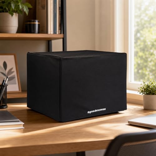 DigitalDeckCovers Printer Dust Cover for Brother MFC-J1010DW / J1012DW / J1170DW – Heavy Duty Printer Protector, Water-Resistant, Antistatic, Black Fabric – Protects from Dust, Spills & Scratches