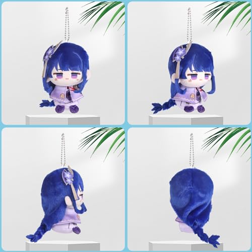 UTIEHD Anime Game GI Character Keychain Pendant, Cute 10cm Collectible Bag Charm, Compact Size for Backpacks and Keys for Fans (RaidenShogun)