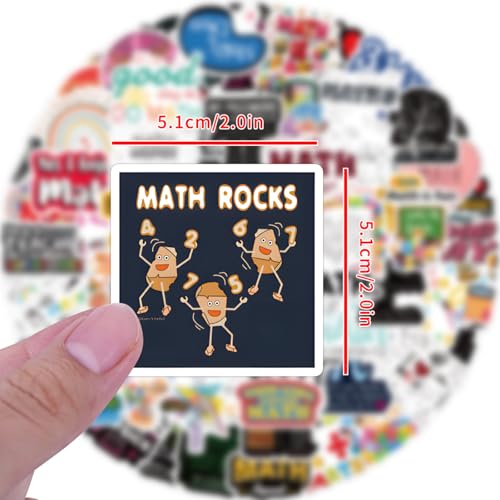 120PCS Math Stickers Funny, Math Gifts for Student Vinyl Waterproof for Water Bottle Laptop Luggage Guitar Gifts for Teens Girls Kids Adult Students - style: Math Stickers
