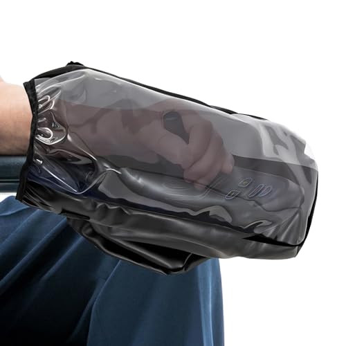 Power Wheelchair Joystick Protector Cover, Power Wheelchair Accessories, Waterproof Power Wheelchair Arm Joystick Cover, Transparent Window, Adjustable Flexible Opening 13.8 X 7 Inches