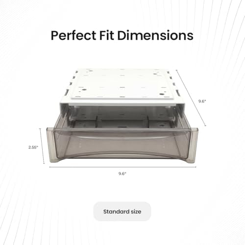 Under Desk Drawer 2-pack from 2B Neat - Self Adhesive Hidden Drawers - Heavy Duty Plastic - Easy Installation - Under Shelf Desk Organizer for Office and Schools Supplies