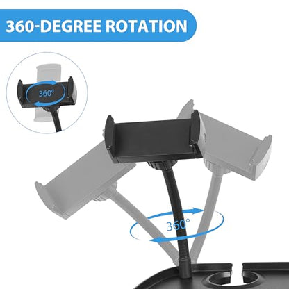 Plastic Microphone Stand Tray Stage Concert Performance Vocal Guitar Accessory with Drink Holder and Microphone Holder (Deluxe B), ahy00