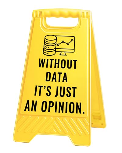 Funny Desk Shelf Decor, Without Data Opinion Mini Desk Sign | Without Data Opinion Sign, Funny Shelf Sign, Home Office Decor, Mini Desk Sign - style: Just An Opinion