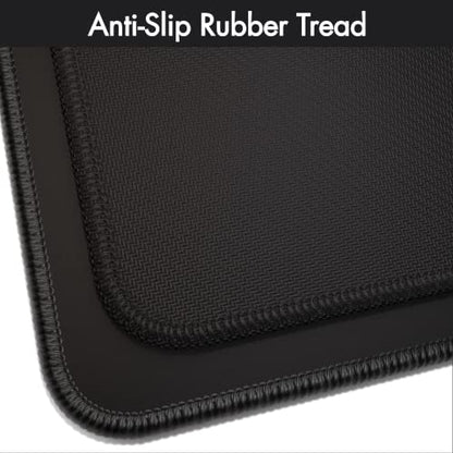 Gamer Boss - Gaming Mouse Pad - 48 x 24 Inches - 4mm Thick with Stitched Edges, Non-Slip Rubber Base, Premium Cloth Mousepad, Desk Mat for Laptop, Keyboard, Computer & PC (Mega, Black) - color: Black, size: 48" x 24"
