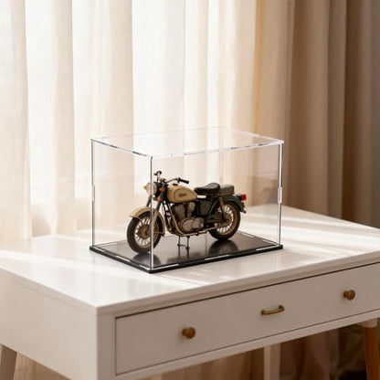 Acrylic Display Case Clear Collectible Display Box for Miniture House, Dustproof Acrylic Showcase, Easy Self Assembly Storage Cases for Action Figures and Art Figurine, 10 x 8 x 9 inch - size: 10 x 8 x 9 inch