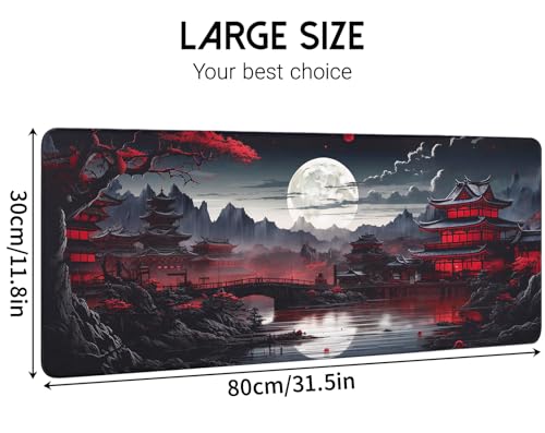 FreeNook Mouse Pad Gaming Mousepad,Large Mousepads for Keyboard and Mouse with Non-Slip Rubber Base,Suitable for School,Office,Home,31.5 x 15.7 Inch - color: RXLY, size: 31.5L x 15.7W inches