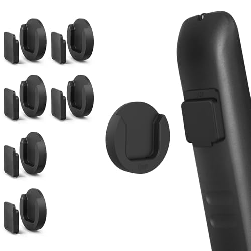 YYILIS Magnetic Remote Control Holder Wall Mount, Self-Adhesive Bedside Caddy for TV Backside/Bedroom/Office/RV Home Organizer Storage (Black 6) - color: 6 Black