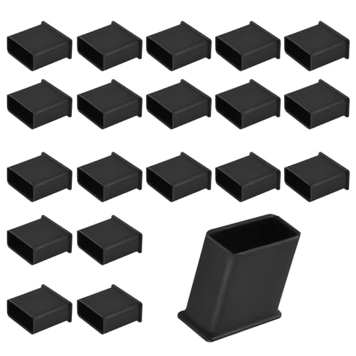 USB2.0 Plug Protective Cover 20 Pcs Anti-Dust Protector Caps, Plug Protector Caps for USB2.0 Male Ports and Computers Black PE - color: Black, size: USB2.0