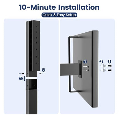 pickpiff Vacuum Cleaner Stand Compatible with Dyson V15, V12, V11, V10, V8, V7, V6 & G5 – Freestanding Holder with Accessory Storage, No Drilling Required, Easy Installation