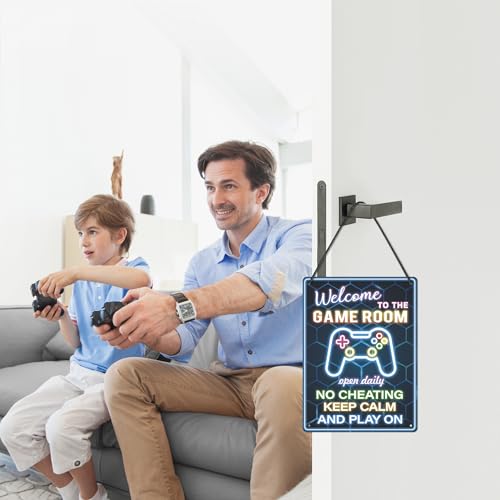 Game Room Neon Wall Art Decor for Boys-Cool Video Game Themed Sign,Gaming Poster for Teen Boy Bedroom, Gamer Gift for Son, Friends, Game Lover（11 * 8inches，Rope Included）