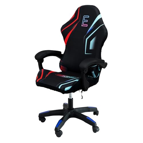 Gaming Chair Covers, 3D Printing One-piece Universal Fit Gaming Chair Seat Cover with Armrest Sloipcover(Color:Style 3) - color: Style 3