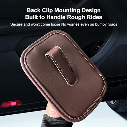 Universal Door Water Cup Holder, car Multi-Function Storage Rack, car seat Back Beverage Holder, Suitable for Water Cups, Mobile Phones, Drinks, Coffee, etc.(Brown) - color: brown