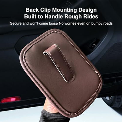 Universal Door Water Cup Holder, car Multi-Function Storage Rack, car seat Back Beverage Holder, Suitable for Water Cups, Mobile Phones, Drinks, Coffee, etc.(Brown) - color: brown