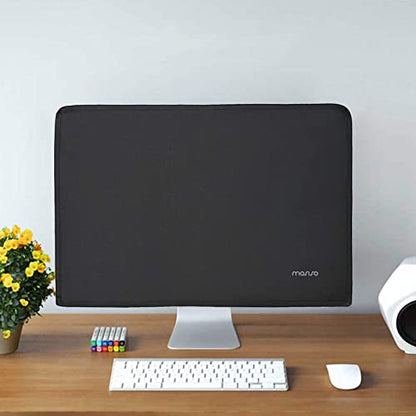 MOSISO Monitor Dust Cover 22, 23, 24, 25 inch Anti-Static Dustproof LCD/LED/HD Panel Case Computer Screen Protective Sleeve Compatible with iMac 24 inch, 22-25 inch PC, Desktop and TV, Black - color: Black, size: 22-25 inch