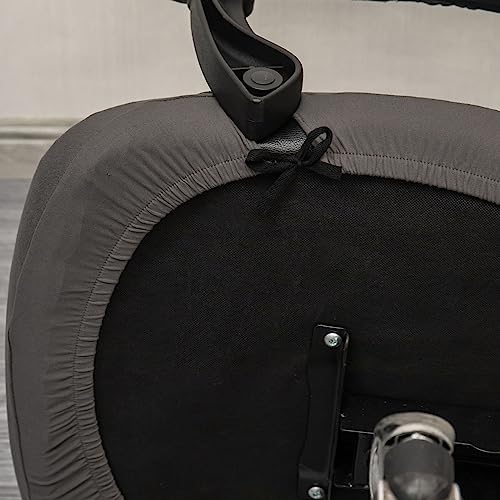 Melaluxe Office Chair Cover - Universal Stretch Desk Chair Cover, Computer Chair Slipcovers (Size: L) - Dark Gray - color: Dark Gray, size: Large Chair Cover
