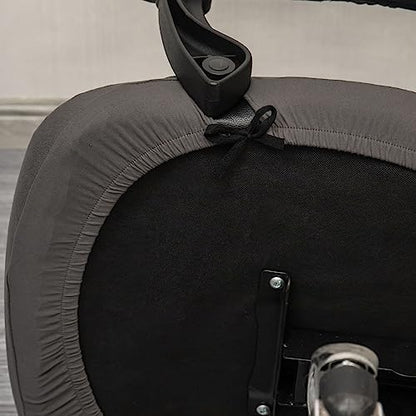 Melaluxe Office Chair Cover - Universal Stretch Desk Chair Cover, Computer Chair Slipcovers (Size: L) - Dark Gray - color: Dark Gray, size: Large Chair Cover