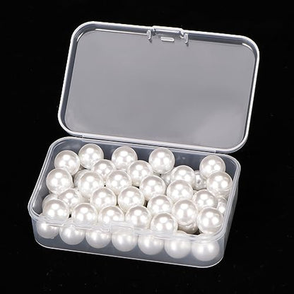 10PCS Small Clear Plastic Beads Storage Containers Box Transparent Boxes with Hinged Lid for Small Items, Jewellery, Crafts Accessories