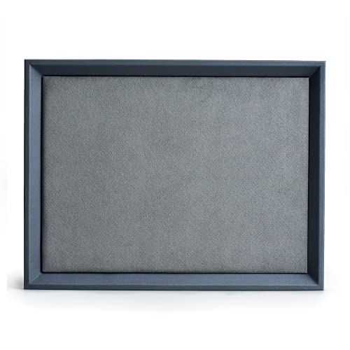Oirlv Premium Leather Flat Jewelry Tray Jewelry Display Organizer Valet Tray for Nightstand or Dresser Organizer(Medium) - size: Medium