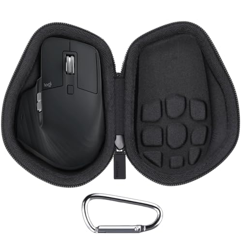 co2CREA Hard Case Replacement for Logitech MX Master 4 / MX Master 3 Master 3S Advanced Wireless Mouse (Graphite Black Case) - color: Graphite Black Case, style: For Master 4/3S/3