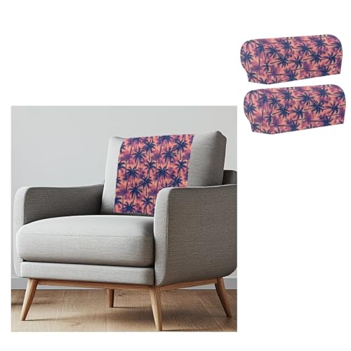 Retro Patterns Sofa Headrest Armrest Cover Set Non Slip Sofa Covers Furniture Slipcovers Soft Breathable Couch Headrest Protector Fade Resistant Print Head Protector Covers - color: Retro Patterns
