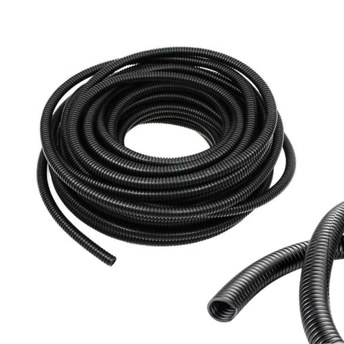 1/4 Inch Wire Loom Split Tubing - 16.5ft Cord Protector Electric Wires Covers, Automotive Wire Flexible Conduit, Plastic Wire Cover - size: 1/4"-16.5ft