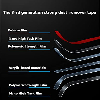 Cell Phone Cleaning Kit Accessories, Cleaner Tape for Phone Speaker and Receiver, Cleaning Stickers Dust Remover Compatible with Airpods, Samsung, iPhone, Pixel, Mobile Phone