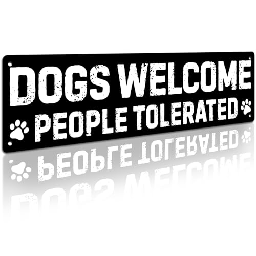 Dog Gifts for Women Dog Mom Lovers Black Lab Room Decor Wall Dachshund Sign | Dog Groomer Gifts | Golden Retriever | German Shepherd | French Bulldog | Poodle | Pug | Corgi | Beagle | All Dog Breeds - color: DOGS WELLCOM