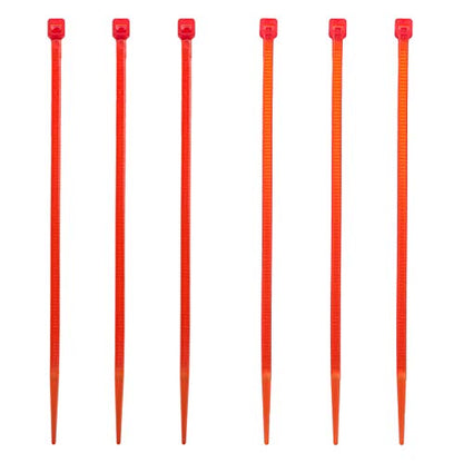4 Inch Zip Ties (Tying Length 2.8"), 300pcs Nylon Cable Ties RED - color: Red 300pcs, size: 4 inch