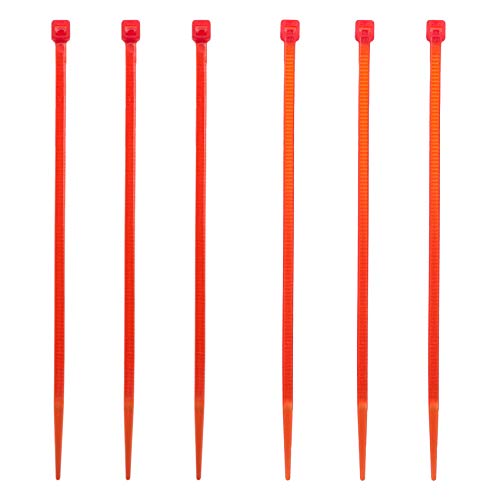 4 Inch Zip Ties (Tying Length 2.8"), 300pcs Nylon Cable Ties RED - color: Red 300pcs, size: 4 inch
