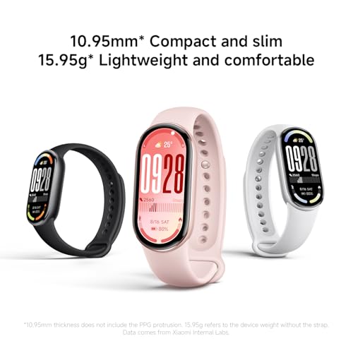 XIAOMI Mi Smart Band 10 (2025) Global Version - 1.72" AMOLED Display | 21 Days Battery Life | Touchscreen, Multi-Sport Tracker, Activity Tracker, Heart Rate Monitor | BT5.4 - (Mystic Rose) - color: Mystic Rose