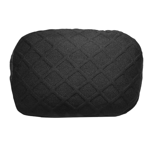 uxcell Office Chair Pillow Cover, Office Chair Headrest Attachment Mesh Removable Headrest Protector for Home Desk Computer Chairs, Black - color: Black
