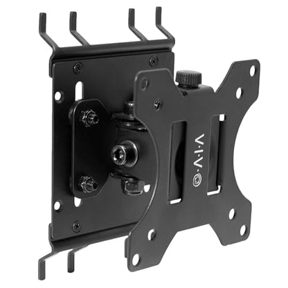 VIVO Articulating Single Monitor Pegboard Mount, Fits Screens up to 32 inches and Peg Boards up to 0.25 inches Thick with 1 inch Hole Spacing, Black, Mount-PB1 - size: up to 32" screens, style: Low Profile