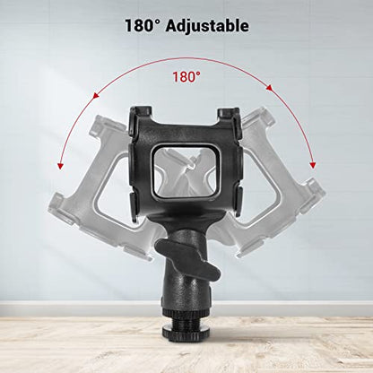SmallRig Microphone Shock Mount with Cold Shoe Pinch for Camera Shoes and Boompoles 1859