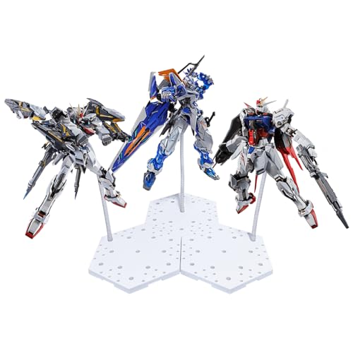 3Pcs Action Figure Stand Hobby Display stand, Model Display Stands with Adjustable Serpentine Arm Compatible with Gundam HG RG BB SD SHF 1/144 Scale Figures Model