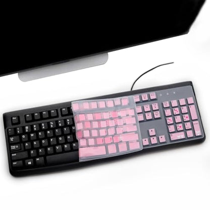 Keyboard Cover for Logitech K120 & MK120 Ergonomic Desktop USB Keyboard, Logitech K120 & MK120 US Layout Waterproof Anti-Dust Keyboard Skin-Lovly - color: Lovly