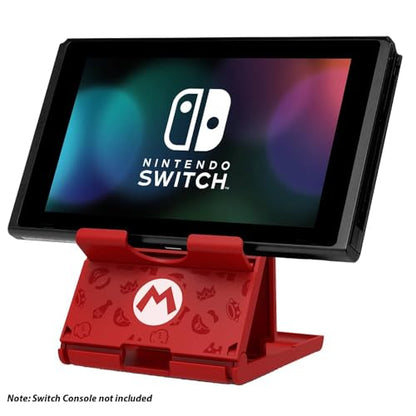 HORI Compact PlayStand - Mario Edition, Officially Licensed by Nintendo - Nintendo Switch, Adjustable - style: Mario