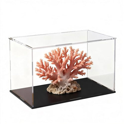 Acrylic Display Case Clear Collectible Display Box for Miniture House, Dustproof Acrylic Showcase, Easy Self Assembly Storage Cases for Action Figures and Art Figurine, 8 x 6 x 7 inch - size: 8 x 6 x 7 inch