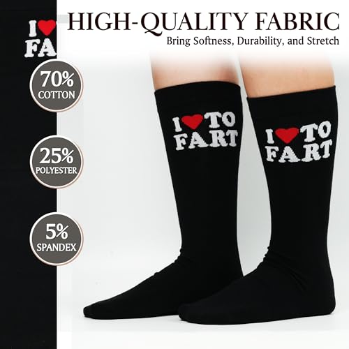 ZAGKOO Funny Socks for Men, Women - Stocking Stuffers for Men - color: Fart 1