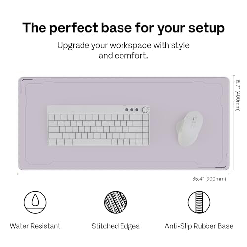 Pixio Mouse Pads - 36 x 16 inch XXL Purple Border Multifunctional Large Desk Mats for Gaming, Office, Desktop Anti-Slip Waterproof Washable Computer Mouse Mat - color: Purple Border