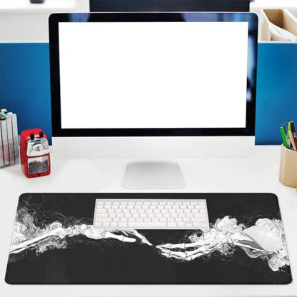 Skeleton Hands Gaming Mouse Pad Dark Gothic Art Gaming Mouse Mat with Stitched Edges,Non-Slip Waterproof Rubber Base Office Computer Keyboard Laptop 31.5"x11.8" - color: Skeleton Hands, size: 31.5L x 11.8W inches