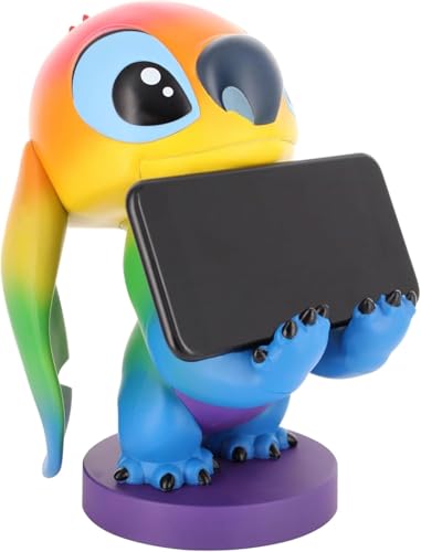 Exquisite Gaming Cable Guys Stitch Phone Holder & Gaming Controller Stand - Lilo & Stitch Rainbow Figure