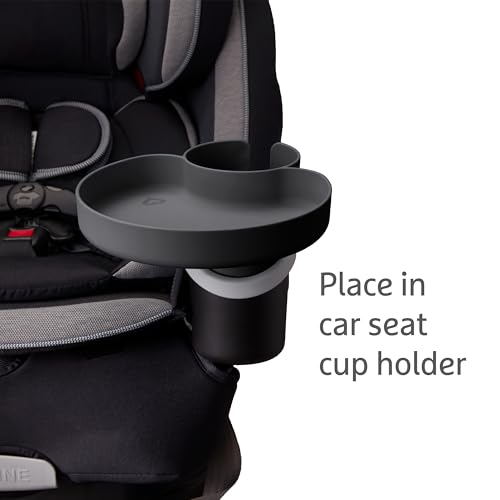 Munchkin® Carseat Tray - Toddler Travel & Road Trip Accessory for Mess-Free Snacking in The Car, Grey (Pack of 2) - color: Gris