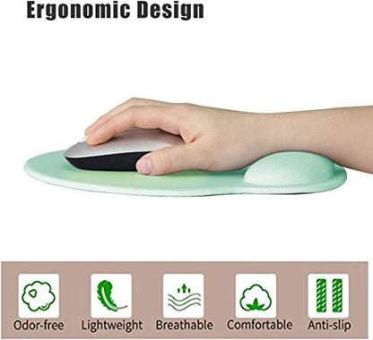 RICHEN Ergonomic Mouse Pad with Wrist Support,Non-Slip Rubber Base for Computer Laptop & Mac,Lightweight Rest for Home,Office & Travel (WRMP-30) - color: WRMP-30