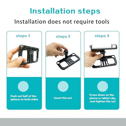 Drone Controller Bracket and Tablet Bracket, with Neck Strap | 4.7-12.9 inch Adjustable Bracket.Compatible With DJI Mavic Air/Mini Series,